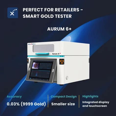 Spectrum Analyzers - Gold Purity Analyzer - Aurum 6 +. Accuracy 0.15% ...