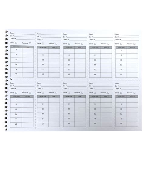 Image result for Volleyball ScoreBook