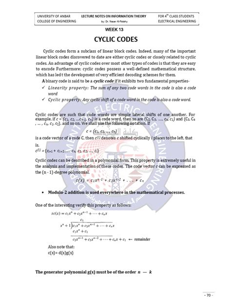 Cyclic Code 的图像结果