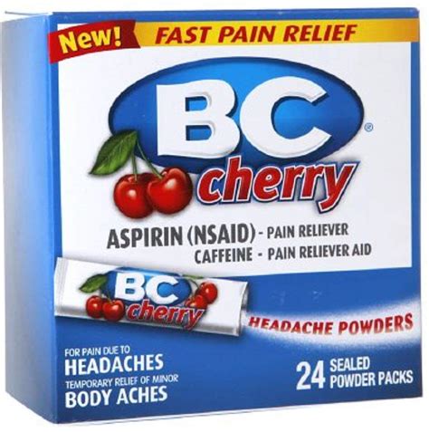 Amazon.com: BC Headache Powders, Cherry 24 ea (Pack of 7) : Health & Household