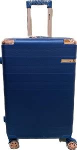 flymate paris GOLDEN BLUE 20IN Cabin Suitcase 4 Wheels - 20 inch BLUE ...