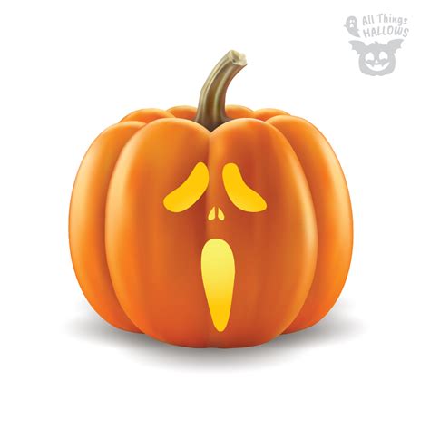 Ghostface Pumpkin Stencil (Scream) - Allthingshallows.com ...