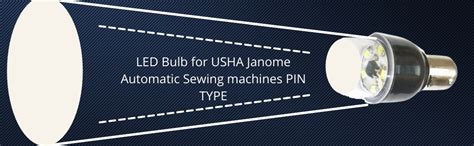 ZENITH Plastic Led Bulb For Usha Janome Sewing Machines Pin type This ...