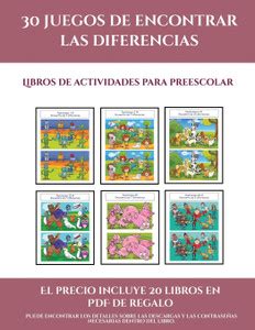 Libros de actividades para preescolar (30 juegos de encontrar las ...