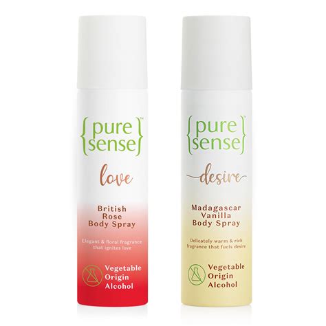Buy PureSense Body Spray Combo (Love British Rose + Desire Madagascar ...