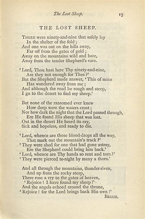 Ninety and Nine — Hymnology Archive