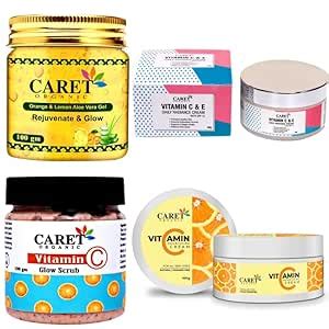Caret Organic Orange & Lemon Aloevera Gel And Daily Radiance Cream ...