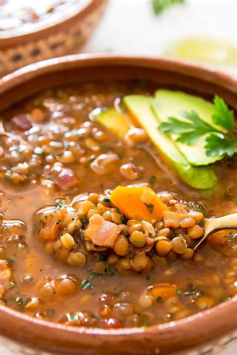 Instant Pot Lentil Soup - Mexican-Style » LeelaLicious