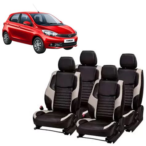 Khushal Leatherite Designer Front and Back Seat Cover Set Compatible ...