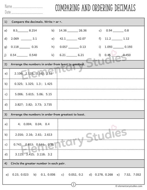 Image result for Comparing Numbers Grade 5
