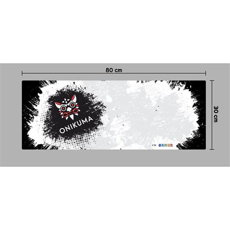 Onikuma I'M GAMER Gaming Mousepad Size 800 x 300 x 3 mm (White-Black ...