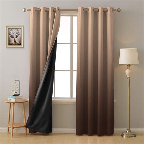 Buy SPACES DRAPE STORY Ombre Design Heavy Satin Opaque Curtains With ...