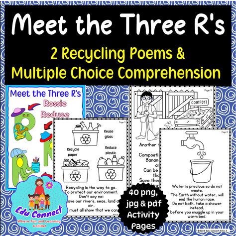 Engaging Recycle Poems for Children 7-10 - Reuse, Reduce, Recycle