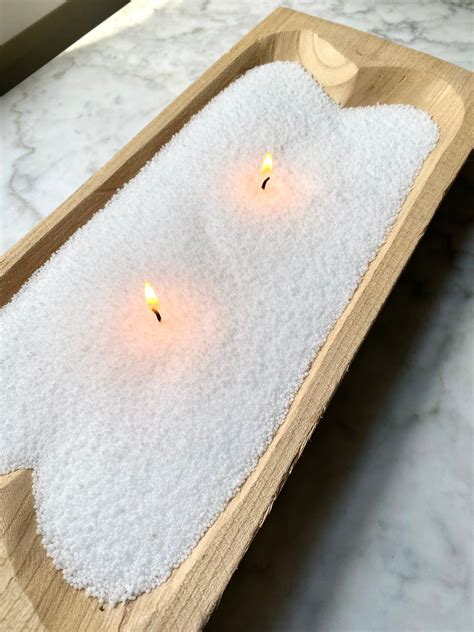 White Candle SandLuxurious white wax sand can be poured into any vessel ...