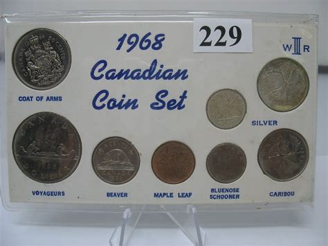 1968 CANADIAN COINS SET - Includes both type of Dimes and Quarters