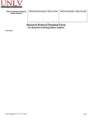 IRB Protocol NumberOffice Use Only Doc Template | pdfFiller