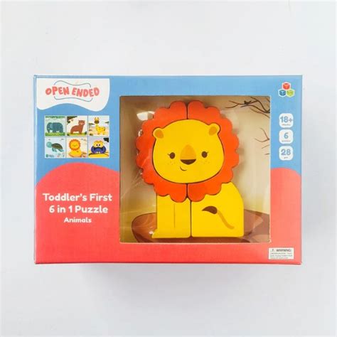 Open Ended Toddler's First 6 In 1 Puzzle - Animals – Krazy Caterpillar