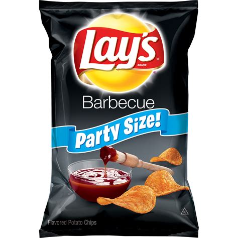 Lay's Original Party Size BBQ Flavored Family Snack, Grocery Potato ...
