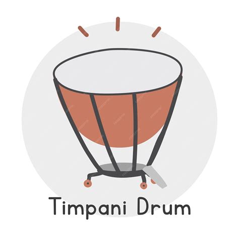 Timpani Instrument Drawing