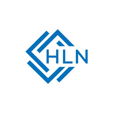 HLN letter logo design on white background. HLN creative circle letter ...
