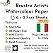 Brustro Artists Watercolour Paper, 200 GSM, A3 Size, 25% Cotton Cold ...