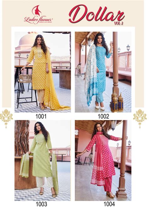 Dollar Vol 2 Ladies Flavour Cotton Readymade Pant Style Suits – Kavya ...