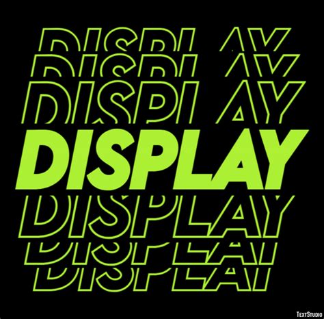 Text Display 的图像结果