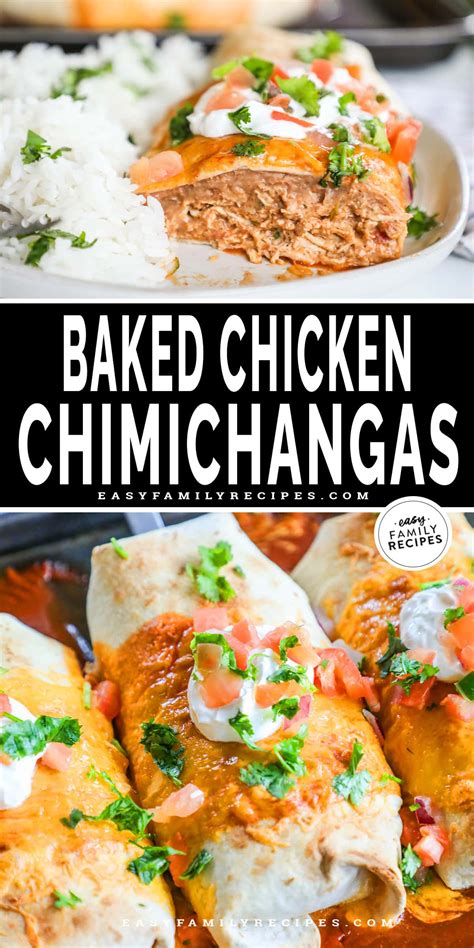 Baked Chicken Chimichangas · Easy Family Recipes
