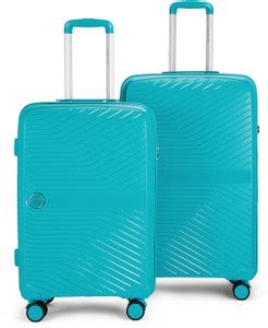 NASHER MILES Bruges Hard-Sided Polypropylene Luggage Set of 2 Teal ...