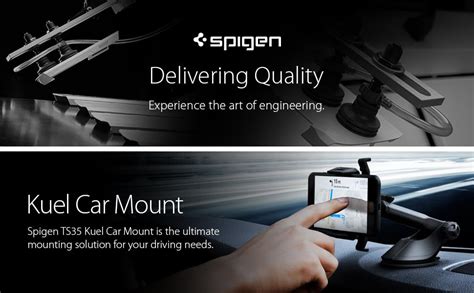 Spigen Dashboard & Windshield Car Mobile Holder, Strong Suction Cup ...