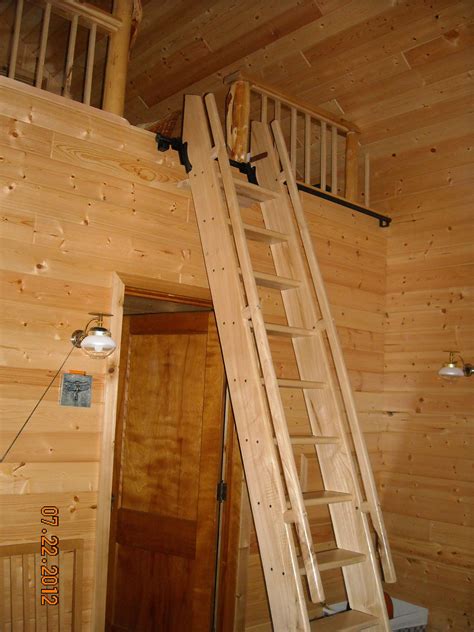 Elm Ship's style ladder with Rockler hardware for loft access | Tiny ...