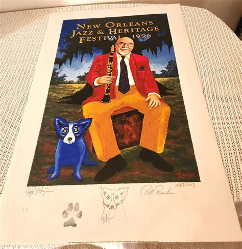 Lot #121 1996 New Orleans Jazz Fest Poster - Artists Proof with ...