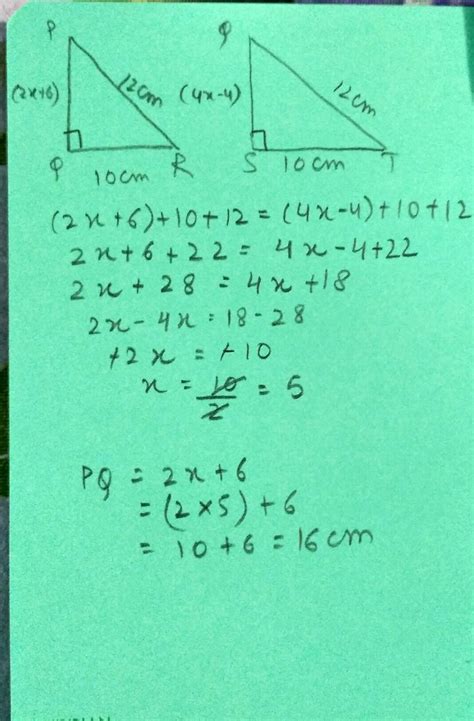 In the given figure, two right angled triangle PQR and QSTis shown. If ...