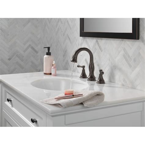 Delta Cassidy Venetian Bronze Widespread 2-Handle WaterSense Pull-down ...