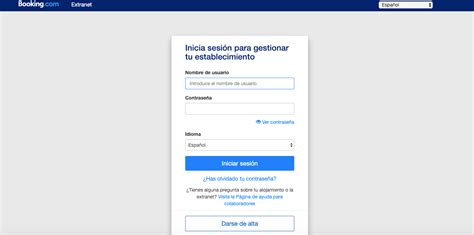 Admin booking extranet
