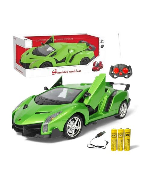 Green Supercar RC Model Toy – High-Speed Remote Control Car with ...