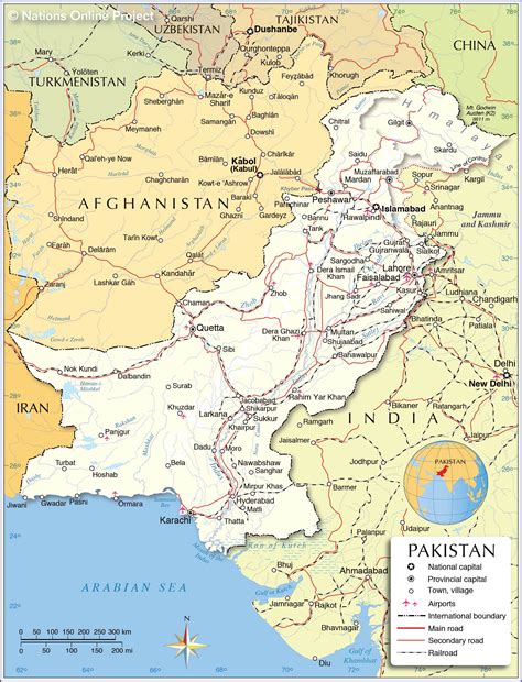 Political Map of Pakistan - Nations Online Project