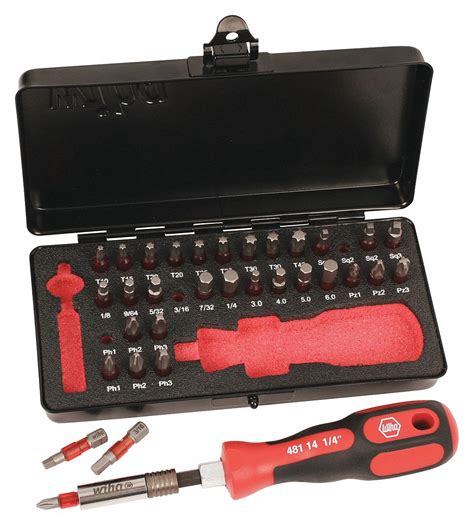 WIHA, Bit Holders/Screwdriver Bits, Impact Rated, Driver Bit Set ...