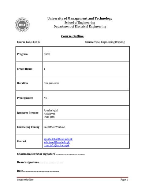 Image result for Engineering Drawing Course Outline