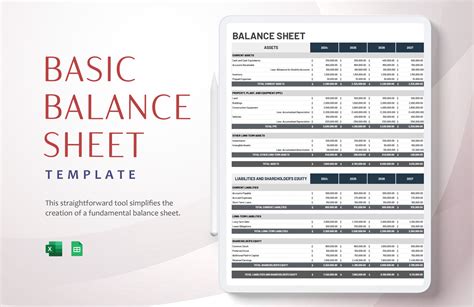 Free Balance Sheet Templates in Excel to Download