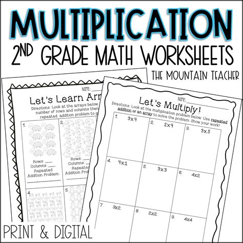 Multiplication Arrays Worksheets - Worksheets Library