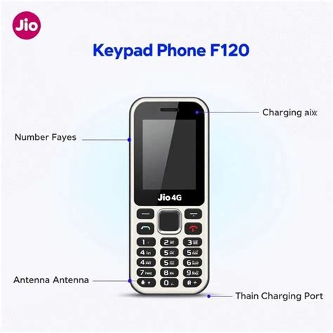 Jio Bharat 4G Keypad phone | black | F 120