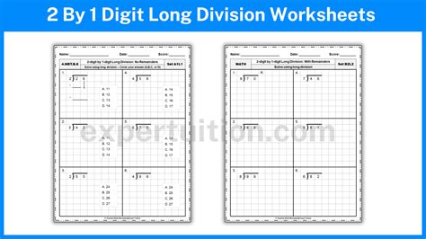 The Long Division Method for Grade 4, Grade 5, and Grade 6 - ExperTuition