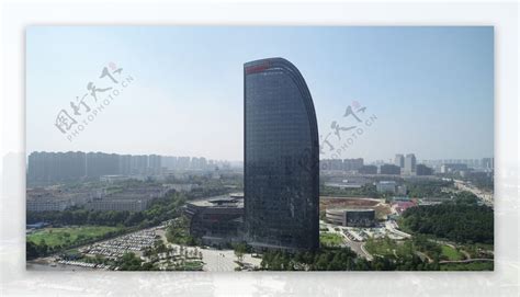 武汉烽火科技公司大楼航拍图片素材-编号31939651-图行天下