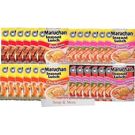 Buy Maruchan Ramen Cup Noodles Instant 24 Count - 6 Beef cups, 6 Shrimp ...