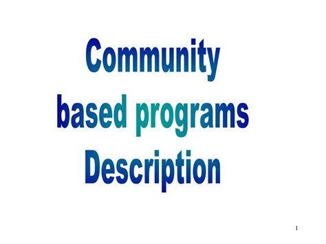 Image result for Community-Based Programs