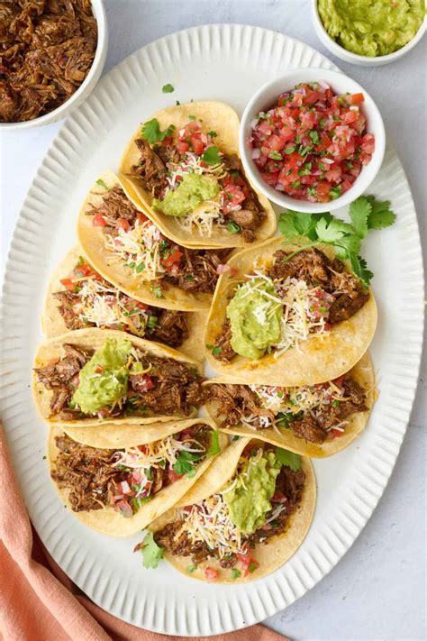 Shredded Beef Taco Recipe with Easy Pico