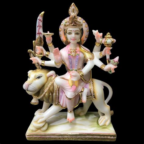 Durga Statue, Large 12 inches Marble Murti, Calm Maa India | Ubuy