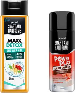 Smart and Handsome Maxx Detox Shower Gel 250ml + Power Play Perfumed ...