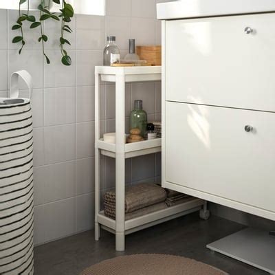 VESKEN trolley, white, 54x18x71 cm (211/4x71/8x28") - IKEA